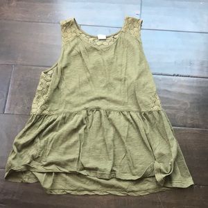 green tank top with detailed back